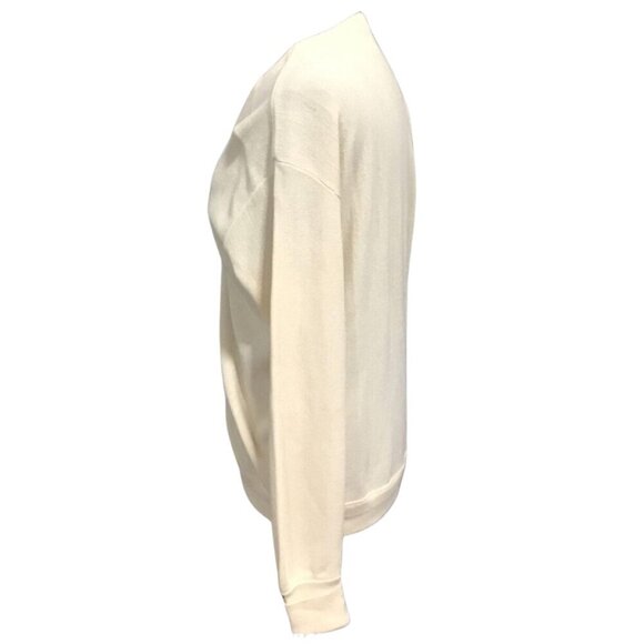 JANTZEN CLASSICS Off-White Cardigan Sweater Nazareth Letterman "N" Size Large - Picture 2 of 6